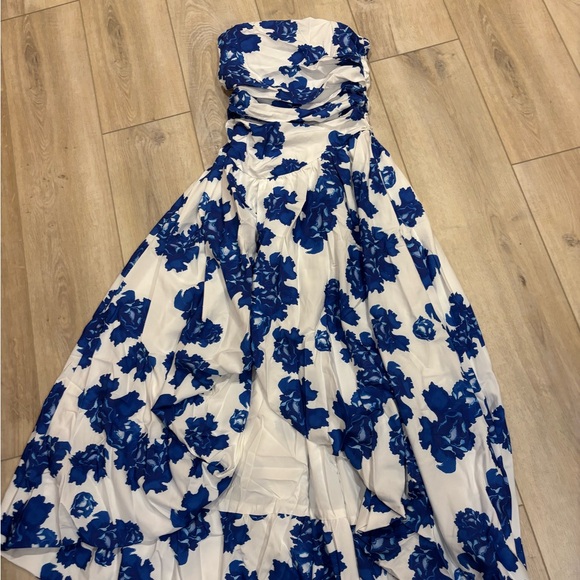 Chic Blue Floral High Low Dress - Picture 8 of 10